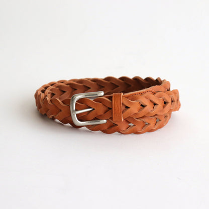 LEATHER MESH BELT #CAMEL [PMAR-AC09]