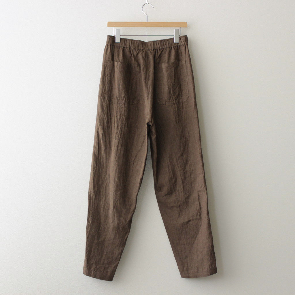 LINEN POPLIN TR #BROWN [17041 40072]