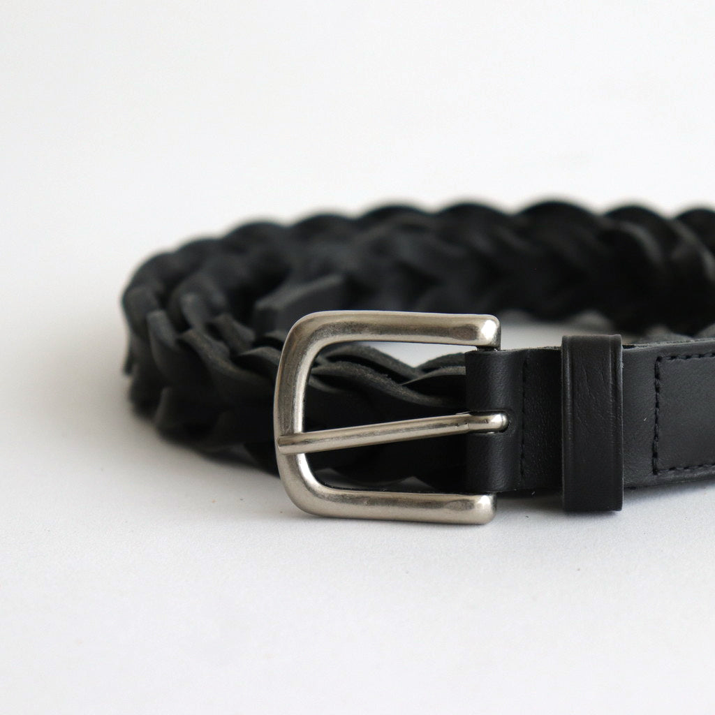 LEATHER MESH BELT #BLACK [PMAR-AC09]