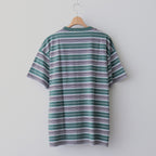 BORDER SS TOP #GREEN×NAVY [PMAR-CS02]