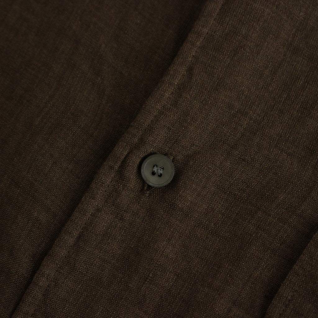 LINEN POPLIN SH #BROWN [17041 50048]