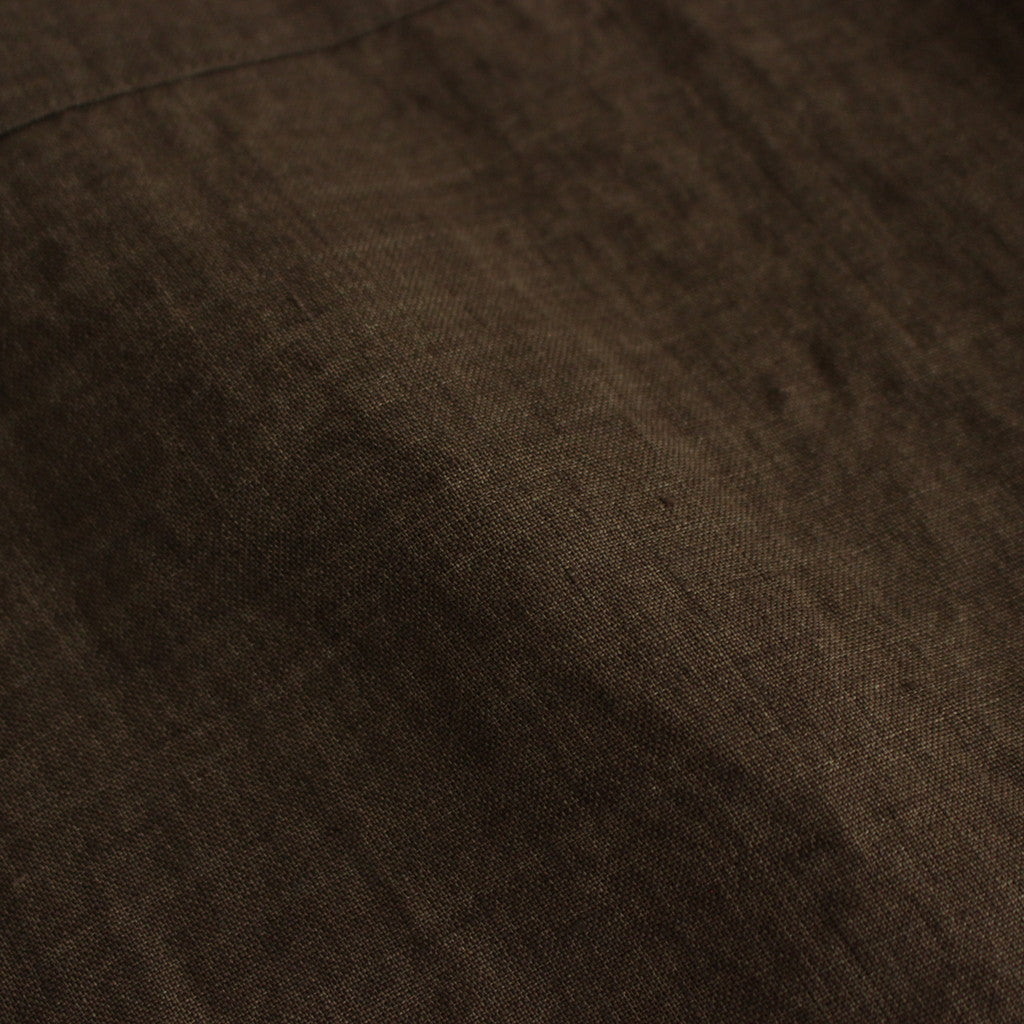 LINEN POPLIN SH #BROWN [17041 50048]