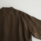LINEN POPLIN SH #BROWN [17041 50048]