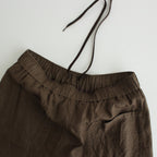 LINEN POPLIN TR #BROWN [17041 40072]