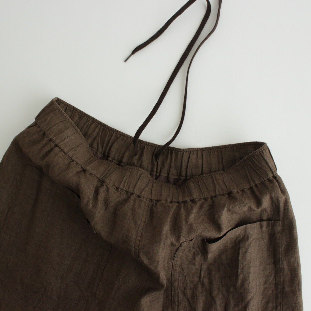 LINEN POPLIN TR #BROWN [17041 40072]