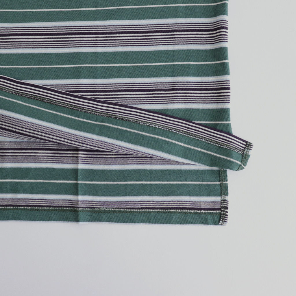 BORDER SS TOP #GREEN×NAVY [PMAR-CS02]