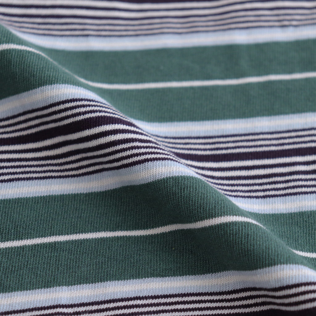 BORDER SS TOP #GREEN×NAVY [PMAR-CS02]
