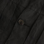 TRUCKER SHIRT-LINEN GARMENT DYE #INK BLACK [SH-LVND-004]