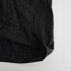TRUCKER SHIRT-LINEN GARMENT DYE #INK BLACK [SH-LVND-004]