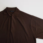 ELS ORGANIC COTTON KN POLO #BROWN [17041 60053]