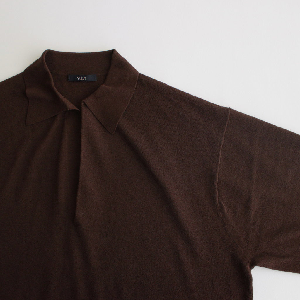 ELS ORGANIC COTTON KN POLO #BROWN [17041 60053]