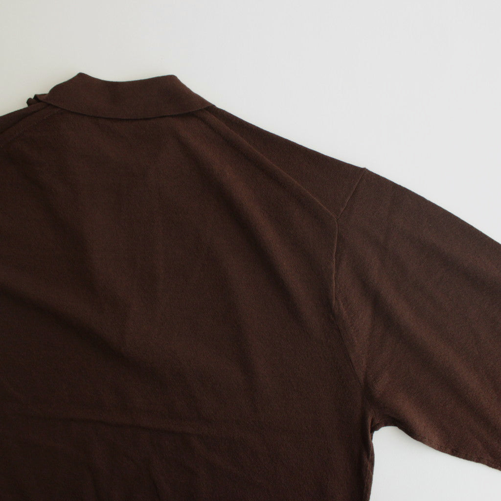 ELS ORGANIC COTTON KN POLO #BROWN [17041 60053]