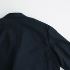 ORGANIC WOOL TROPICAL COMFORT W-BREASTED BLAZER #NAVY [A24A-08JK02C]