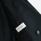 ORGANIC WOOL TROPICAL COMFORT W-BREASTED BLAZER #BLACK [A24A-08JK02C]