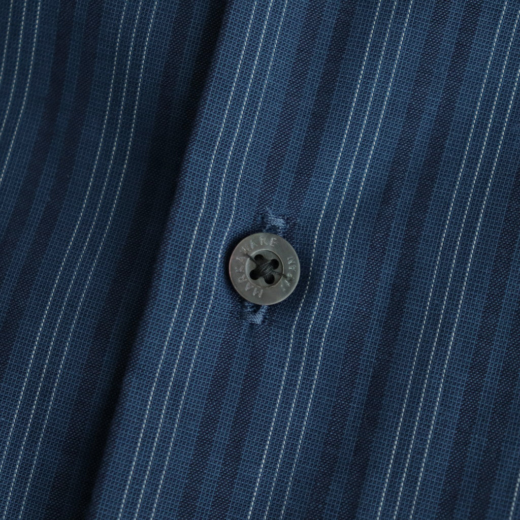 ORGANIC COTTON LOAN STRIPE COMFORT FIT SHIRT #BLUE×NAVY [A24A-17SH01C]