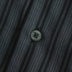 ORGANIC COTTON LOAN STRIPE COMFORT FIT SHIRT #GRAY×BLACK [A24A-17SH01C]