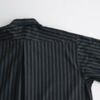 ORGANIC COTTON LOAN STRIPE COMFORT FIT SHIRT #GRAY×BLACK [A24A-17SH01C]