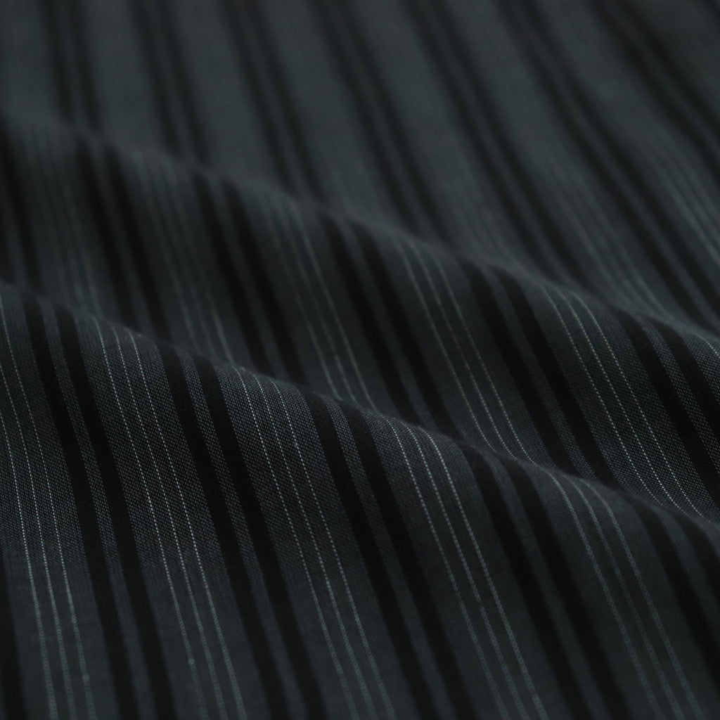 ORGANIC COTTON LOAN STRIPE COMFORT FIT SHIRT #GRAY×BLACK [A24A-17SH01C]