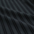 ORGANIC COTTON LOAN STRIPE OPEN COLLAR SHIRT #GRAY×BLACK [A24A-17SH02C]