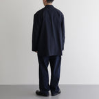 ORGANIC WOOL TROPICAL COMFORT W-BREASTED BLAZER #NAVY [A24A-08JK02C]