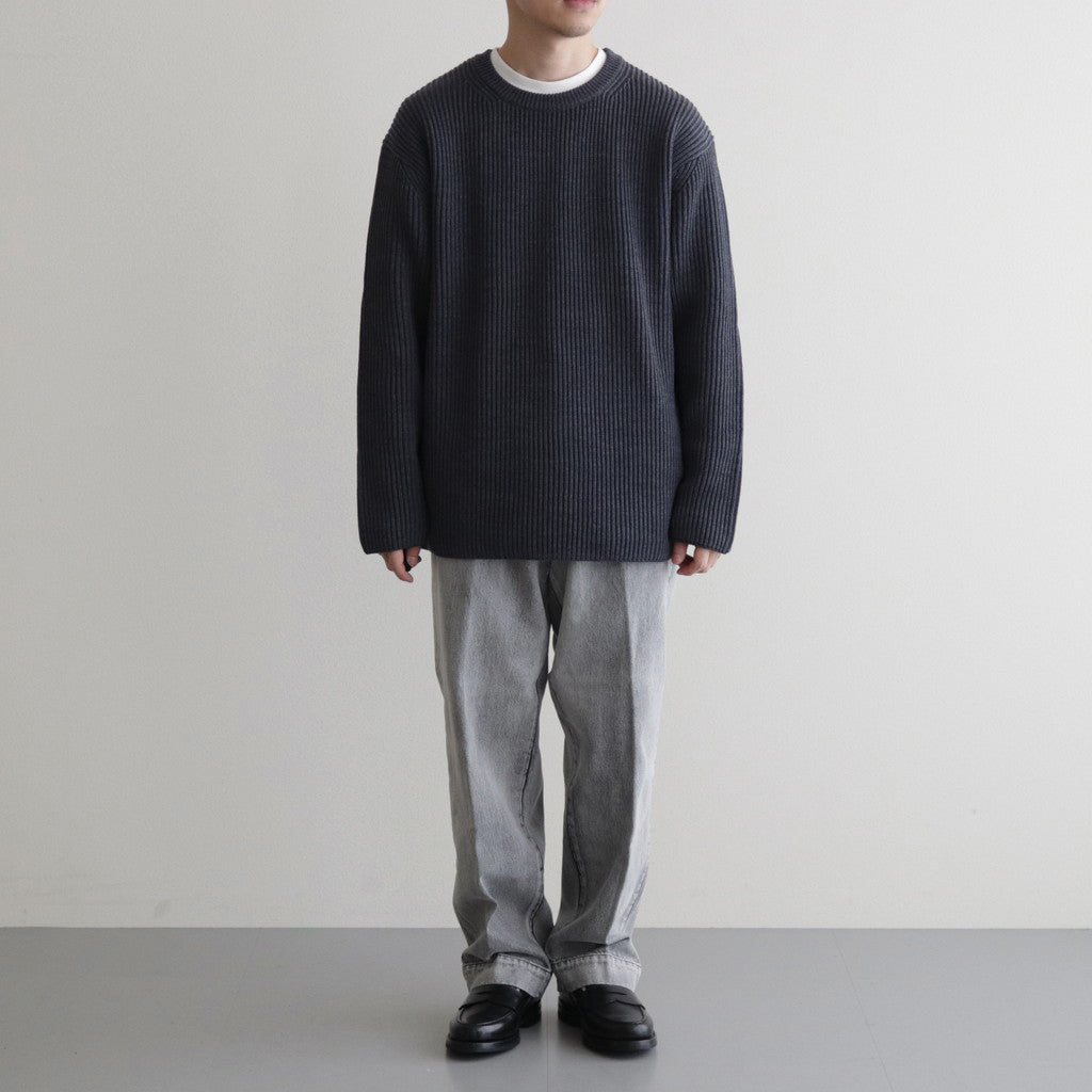 13.5oz DENIM TROUSERS FADE #ICE BLACK [17032 40554]