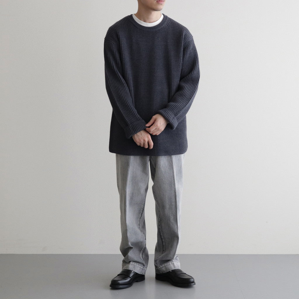 13.5oz DENIM TROUSERS FADE #ICE BLACK [17032 40554]