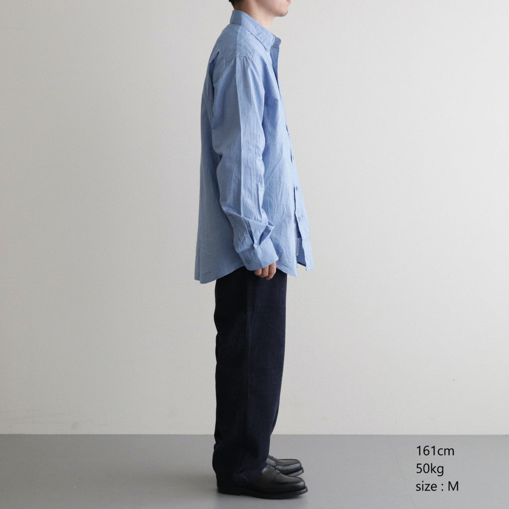 REGULAR COLLAR SHIRT #BLUE [SH-GMBT-003] – Diffusion