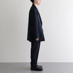 ORGANIC WOOL TROPICAL PEGTOP TROUSERS #NAVY [A24A-08PT02C]