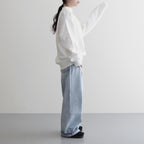 13.5oz DENIM HIGH WAIST WIDE FADE #ICE INDIGO [16841 40518]