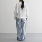 13.5oz DENIM HIGH WAIST WIDE FADE #ICE INDIGO [16841 40518]