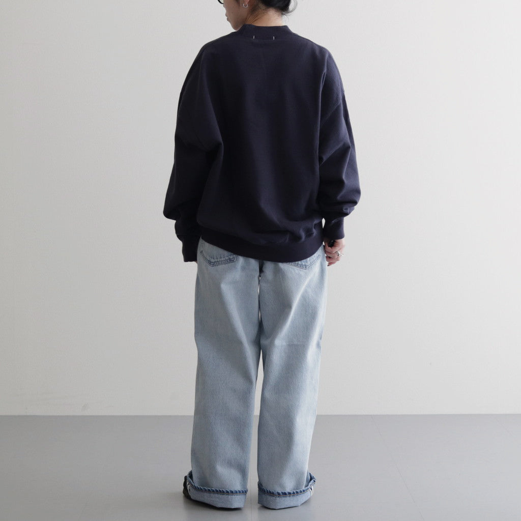 13.5oz DENIM HIGH WAIST WIDE FADE #ICE INDIGO [16841 40518]