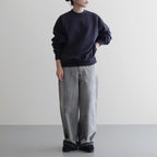 13.5oz DENIM HIGH WAIST WIDE FADE #ICE BLACK [16841 40518]