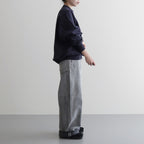 13.5oz DENIM HIGH WAIST WIDE FADE #ICE BLACK [16841 40518]