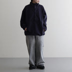 13.5oz DENIM HIGH WAIST WIDE FADE #ICE BLACK [16841 40518]