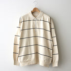 C/NAPP Border Collared Harf-zip #Ivory-BODY×Black-Line [BHS24S025]