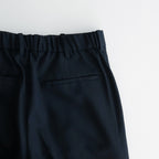 ORGANIC WOOL TROPICAL PEGTOP TROUSERS #NAVY [A24A-08PT02C]