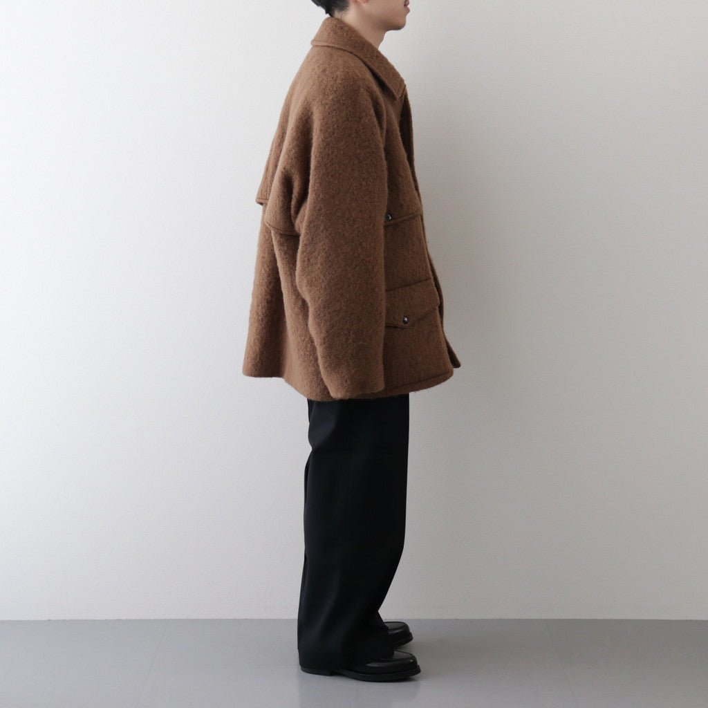 Wool Shaggy Cruiser Jacket #CamelBrown [BHS23F016] – Diffusion