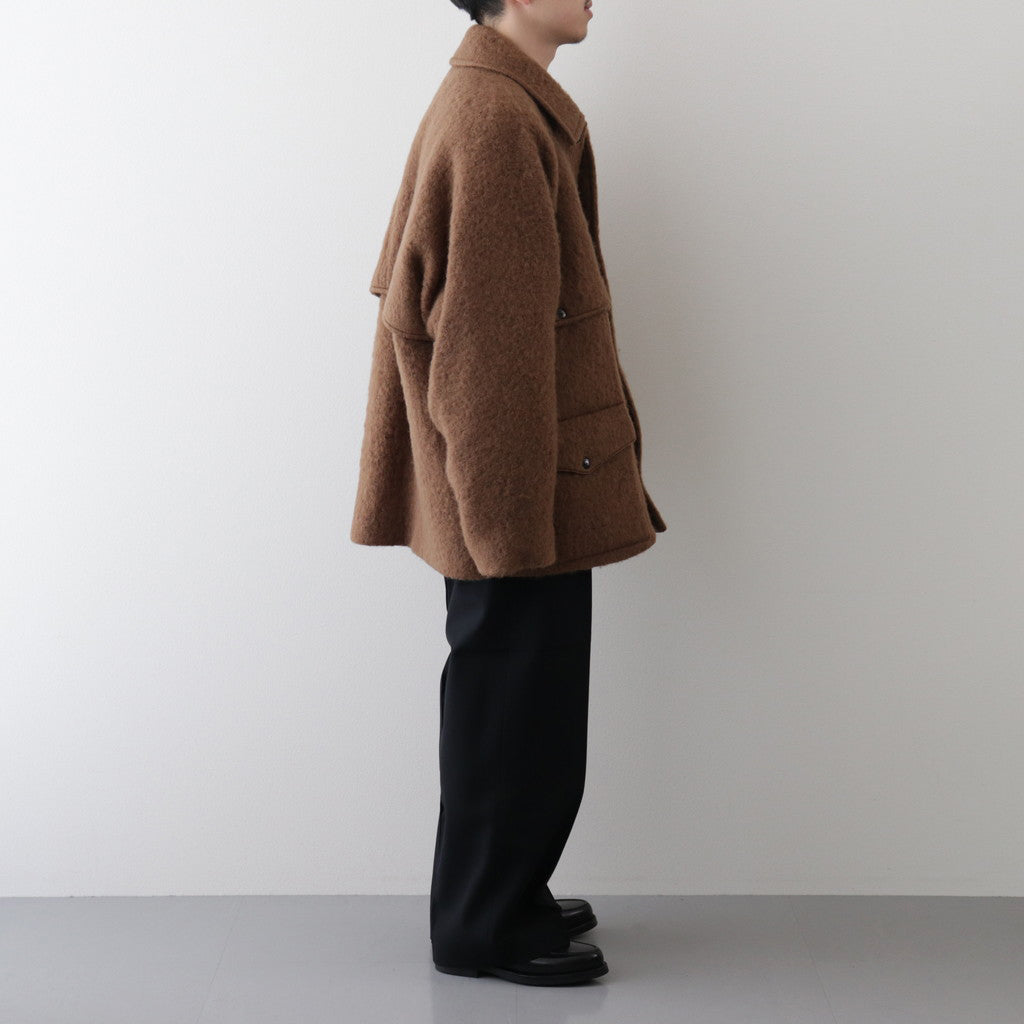 Wool Shaggy Cruiser Jacket #CamelBrown [BHS23F016]