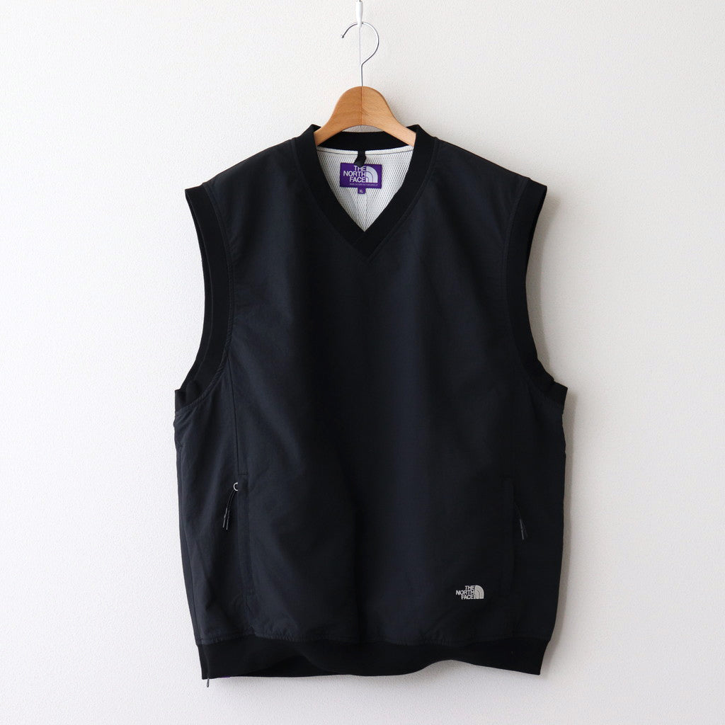 Nylon Tussah Field Vest #Black [N24FN003]