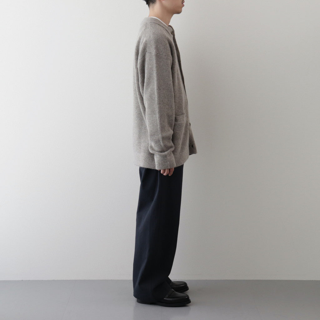 All-yak crewneck cardigan #Lt.Bege [2023-N06]