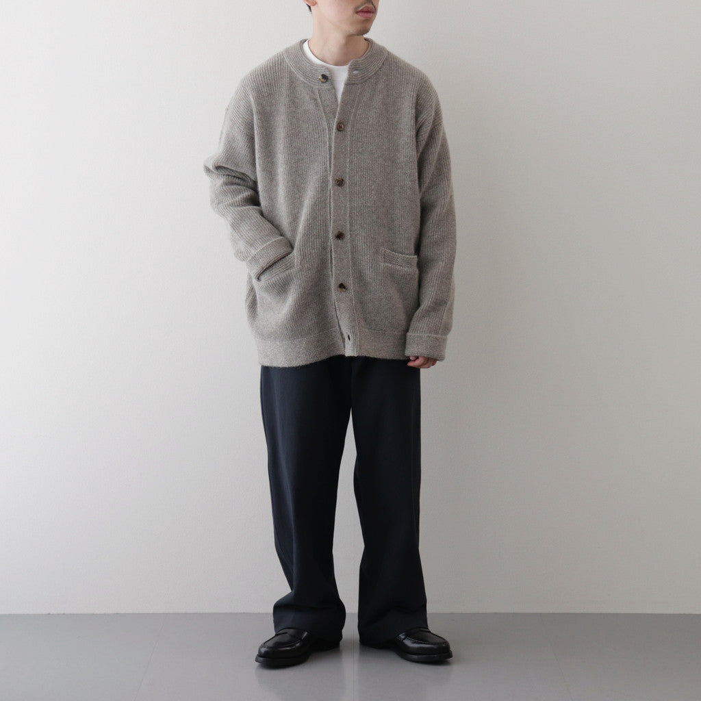All-yak crewneck cardigan #Lt.Bege [2023-N06]