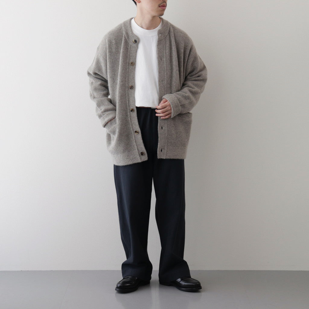 All-yak crewneck cardigan #Lt.Bege [2023-N06]