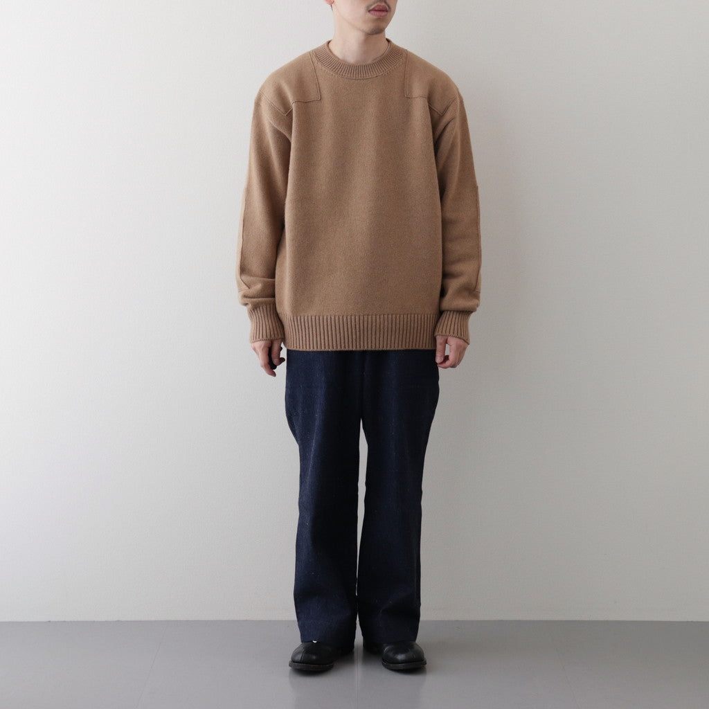 CAMEL YARN COMMANDO SWEATER #CAMEL [PMAQ-KN03]