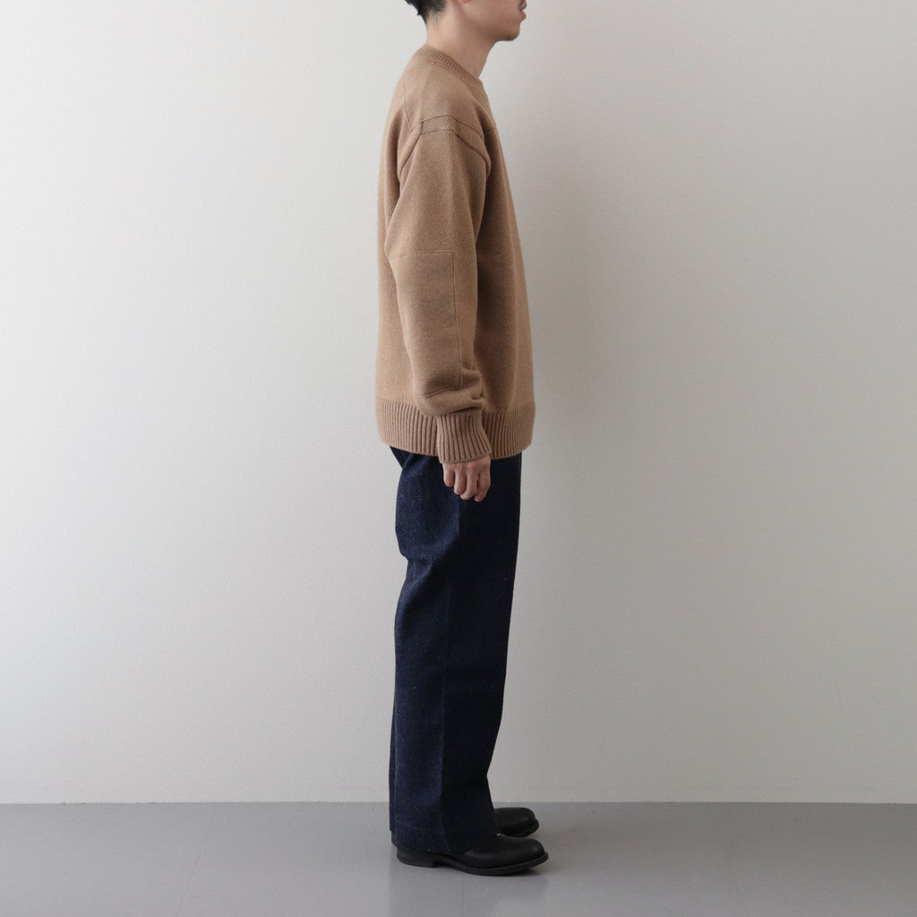 CAMEL YARN COMMANDO SWEATER #CAMEL [PMAQ-KN03]