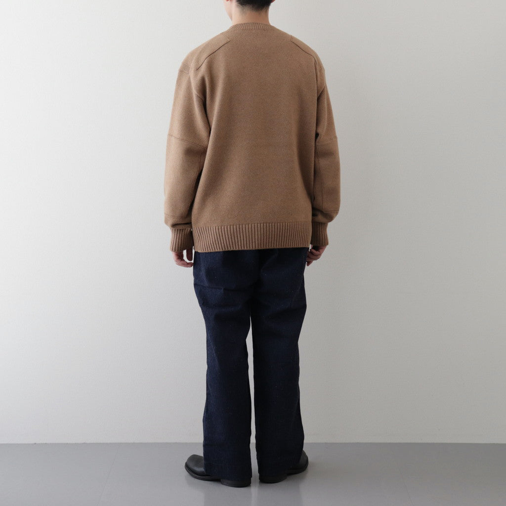 CAMEL YARN COMMANDO SWEATER #CAMEL [PMAQ-KN03]
