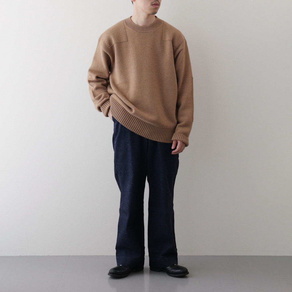 CAMEL YARN COMMANDO SWEATER #CAMEL [PMAQ-KN03]