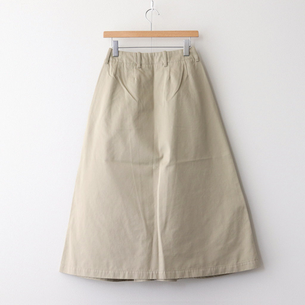 Chino Skirt #Khaki [SUES400
]