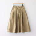 卡其斜紋棉布半身裙 #Tan [SUES400]
 ]