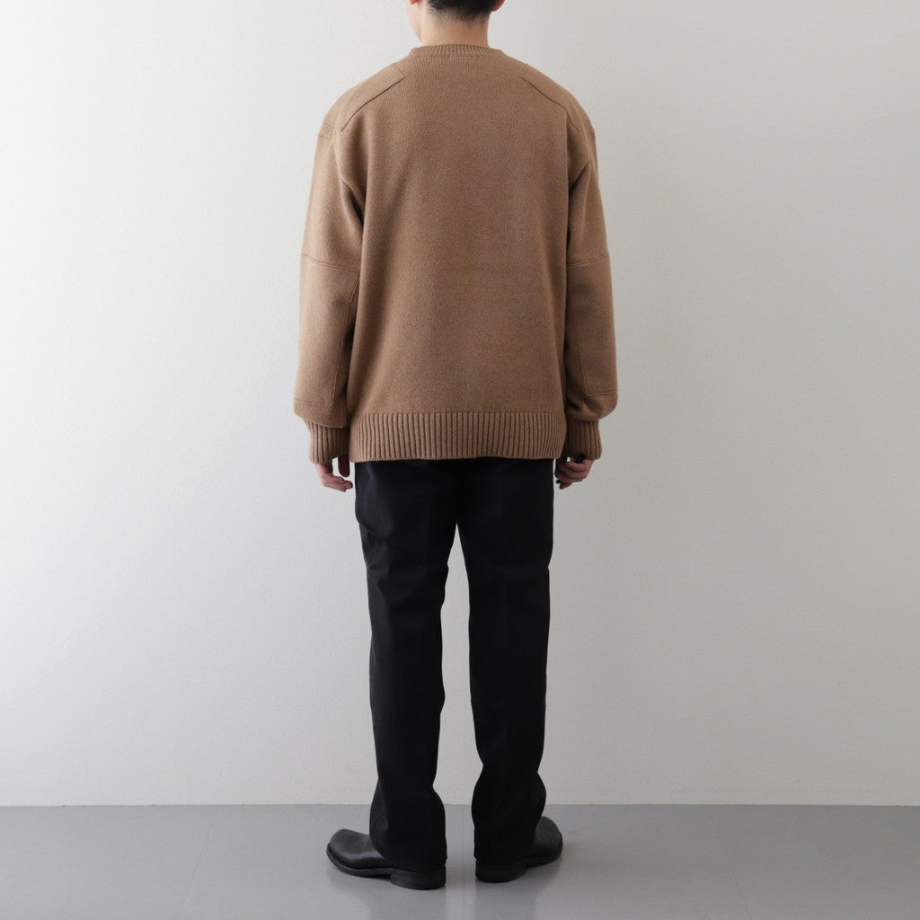 CAMEL YARN COMMANDO SWEATER #CAMEL [PMAQ-KN03]