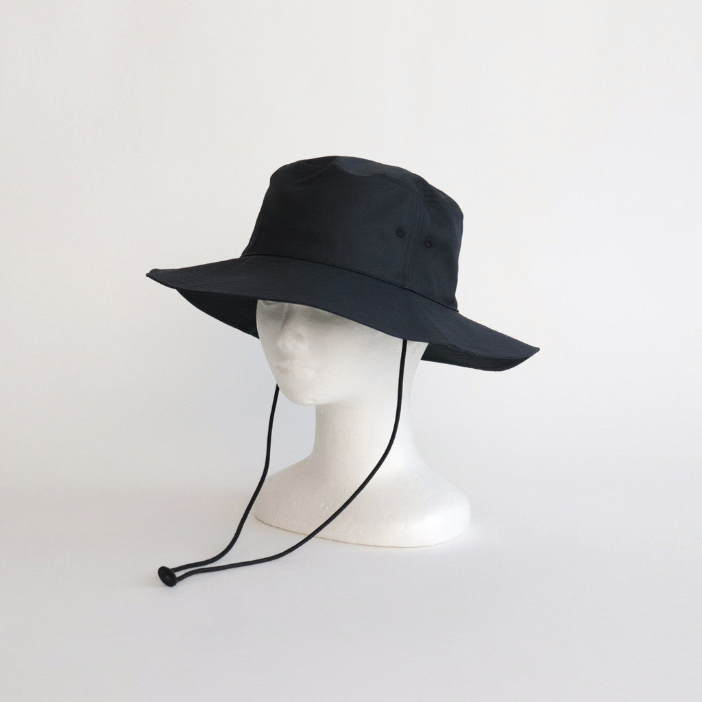 KIJIMA TAKAYUKI  COATED ORGANIC COTTON CHINO HAT #MIDNIGHT [16841 76101]